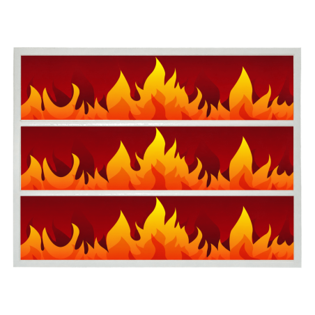 Outline for flame cake