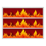 Outline for flame cake
