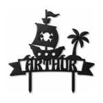 Pirate cake topper to personalize