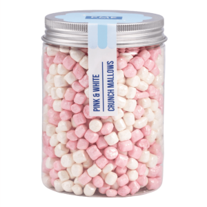 mini pink and white crunchy marshmallows
