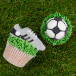 12 marshmallow balloons and football cleats - for a birthday candy bar, football cake, or cupcakes