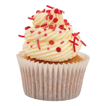 red sprinkles for decorating cupcakes (SME)