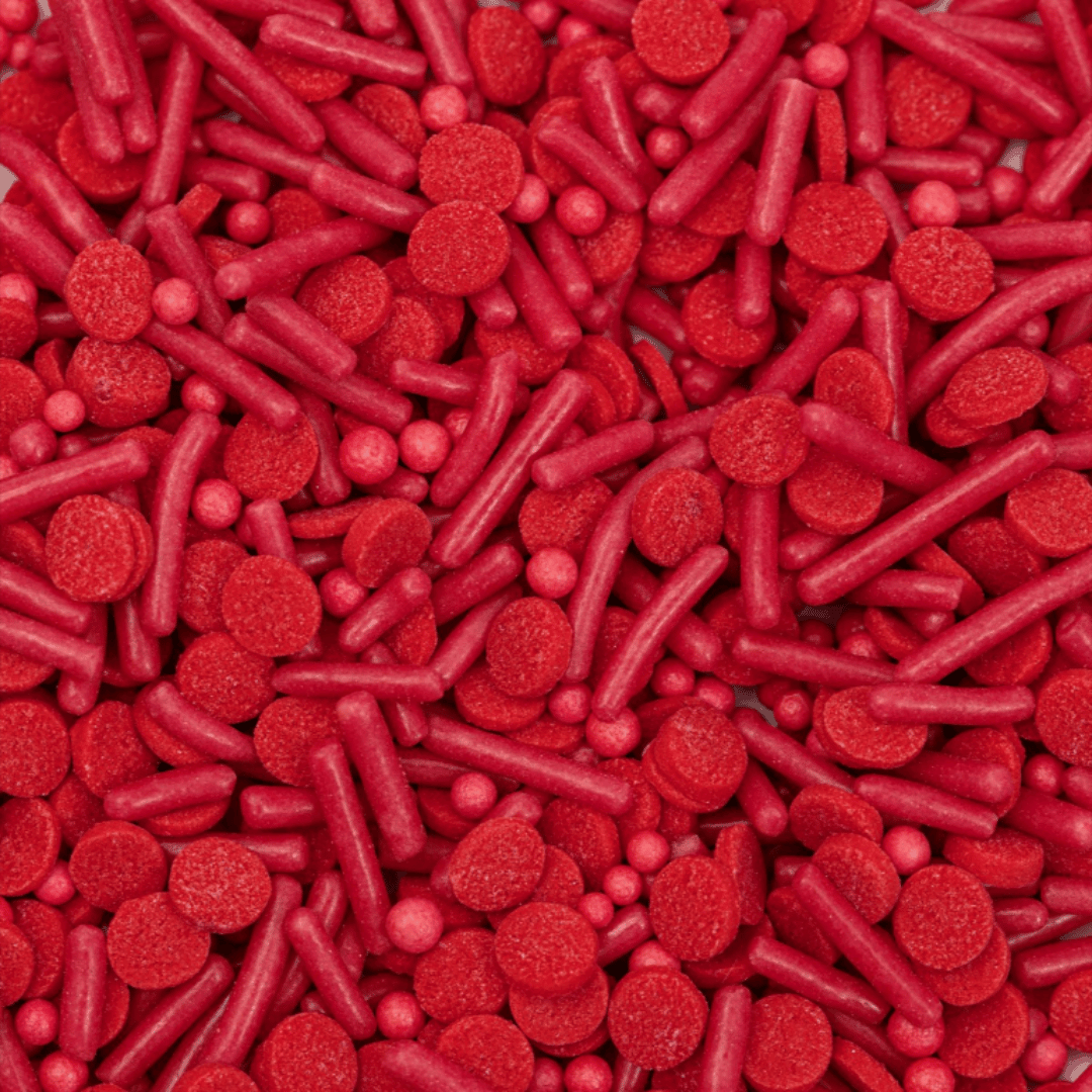 mix red sprinkles PME Cake