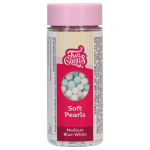 Blue and white sugar pearls for baby shower funcakes - 60g
