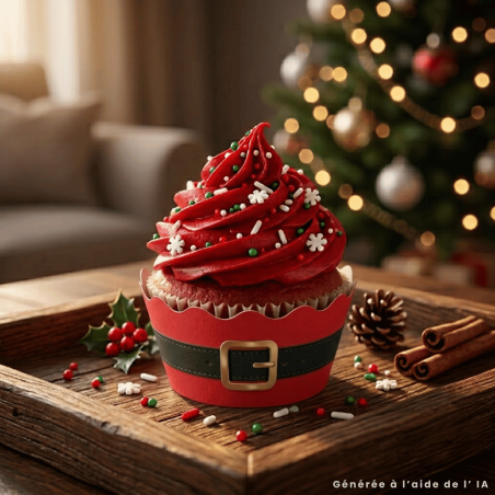 Christmas cupcakes with Silkytop cupcake case kit