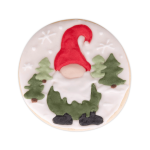 Christmas shortbread cookie decoration - gnome