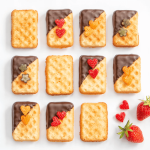 Mini sweet waffle decorating idea