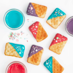 decorated mini waffles