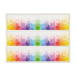 Multicolored sugar cake outline