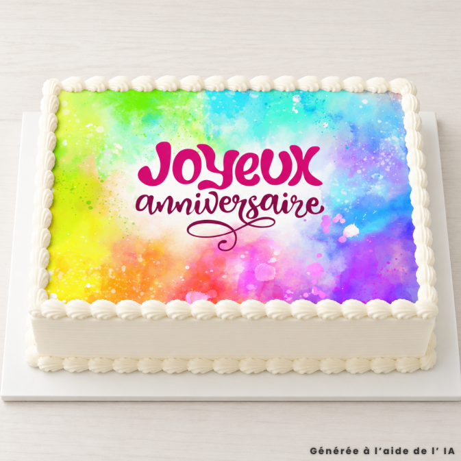 A4 edible sugar sheet for birthday cake
