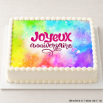 A4 edible sugar sheet for birthday cake