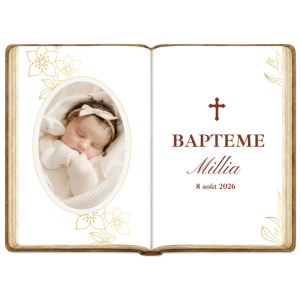 Edible photo Open book - A4