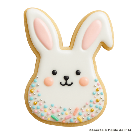 Rabbit head cookie cutter