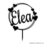 Cake Topper to personalize with first name