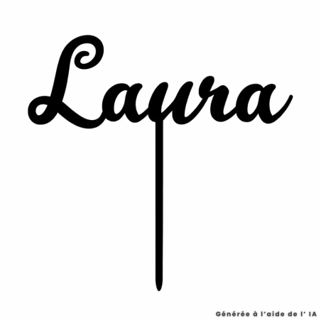 Cake Topper Personalized first name for birthday - Colors of your choice