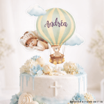 Hot air balloon topper to personalize