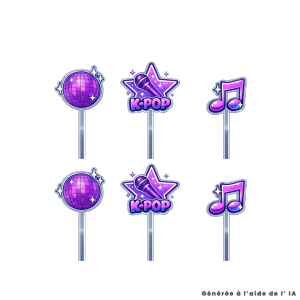 K-POP cupcake toppers - 6 units