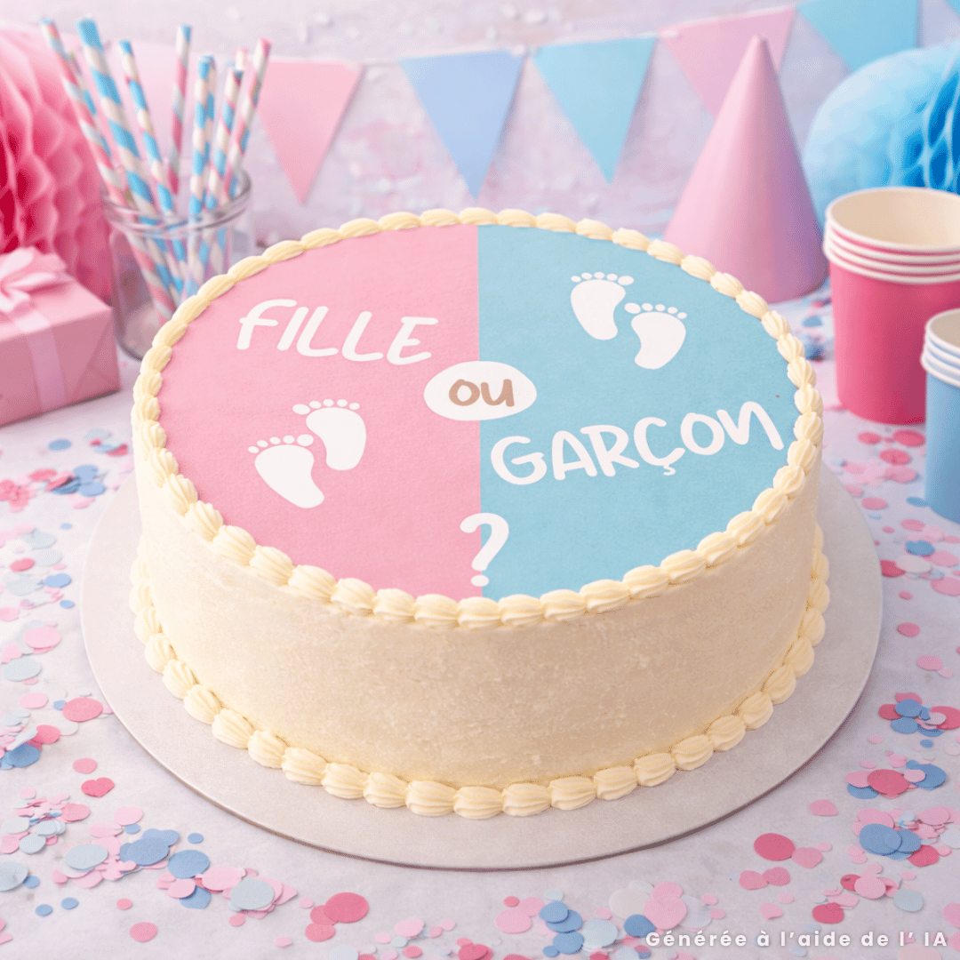 Cake disc for babyshower 20 cm