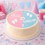 Cake disc for babyshower 20 cm