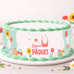 Edible Easter Bunny Cake Outline
