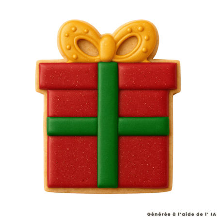 Gift cookie cutter 8 cm | Pastry equipment