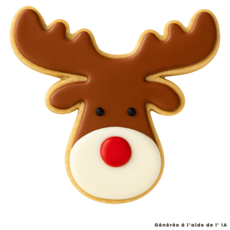 Reindeer head cookie cutter - Christmas