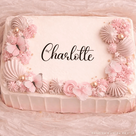 Topper for sheet cake