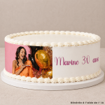 Outline for cake with your photo and text