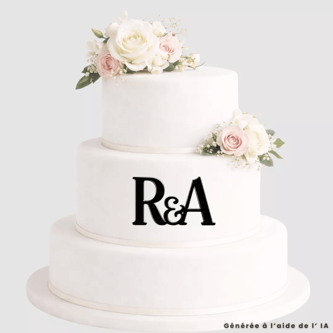 Customizable initials face topper
