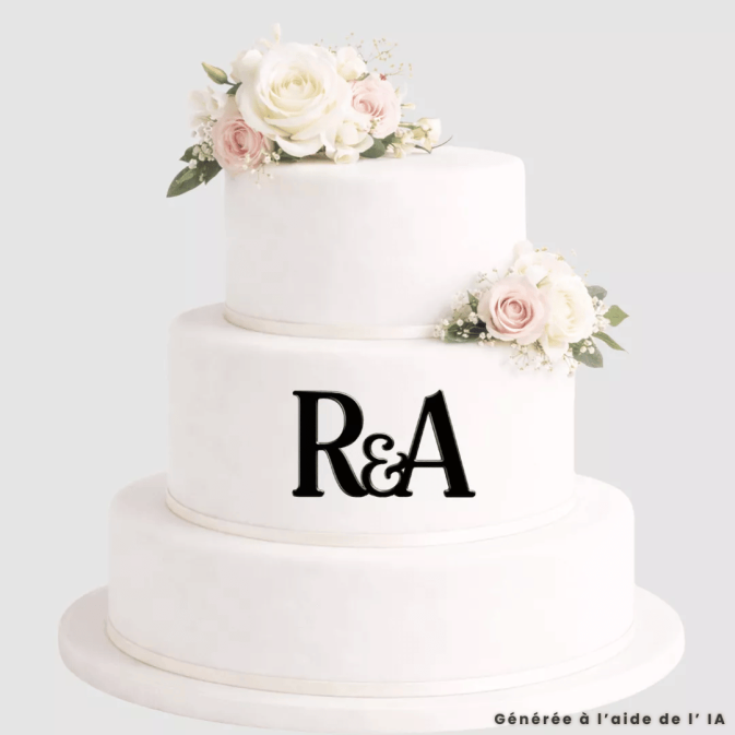Customizable initials face topper