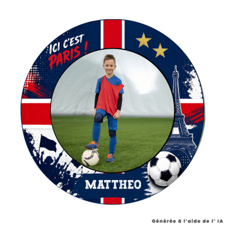 Edible photo Paris round 20 cm