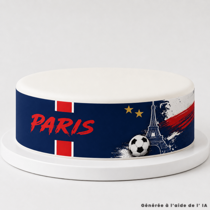 Paris Football cake outline