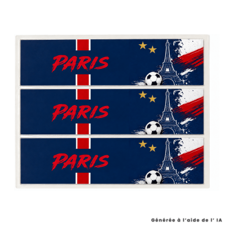 Paris Football cake outline