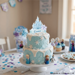 Customizable ice castle cake topper