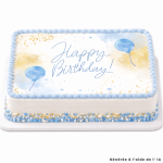 A4 Happy Birthday sugar sheet