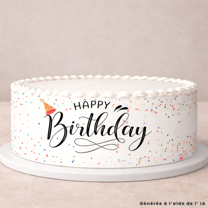 Birthday cake outline