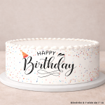 Birthday cake outline