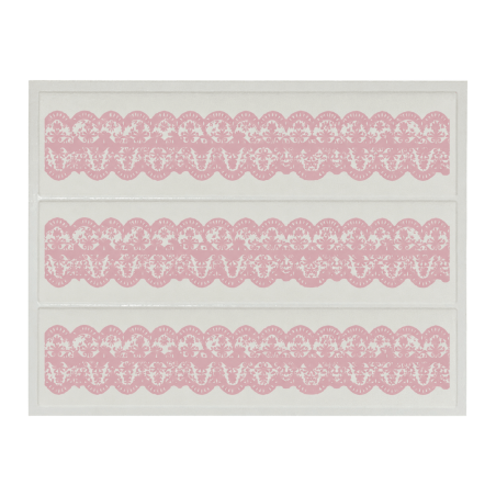 pink lace outline for cake