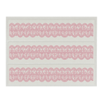 pink lace outline for cake