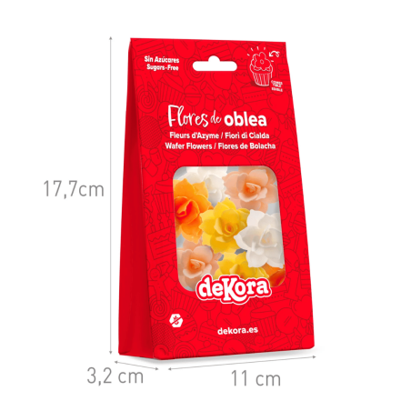 8 wafer paper water lily flowers Dekora