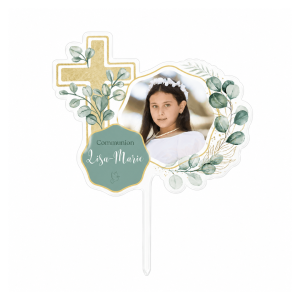 Personalised communion cake topper