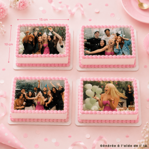 Personalised edible sheet - 4 photos 10x15cm