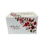 Box for a mini Yule log – ‘Happy Holidays’