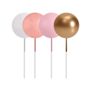 Pink, white and gold cake balls x32
