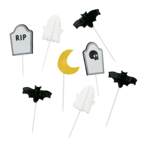 8 cupcake toppers halloween
