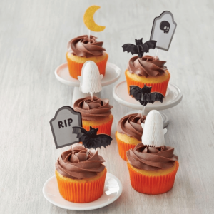 8 halloween cupcake toppers