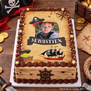 Edible photo Treasure map A4