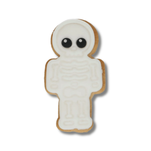 Wilton skeleton cookie cutter with stamp