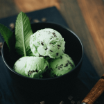 Chocolate mint ice cream with SARACINO flavoring paste