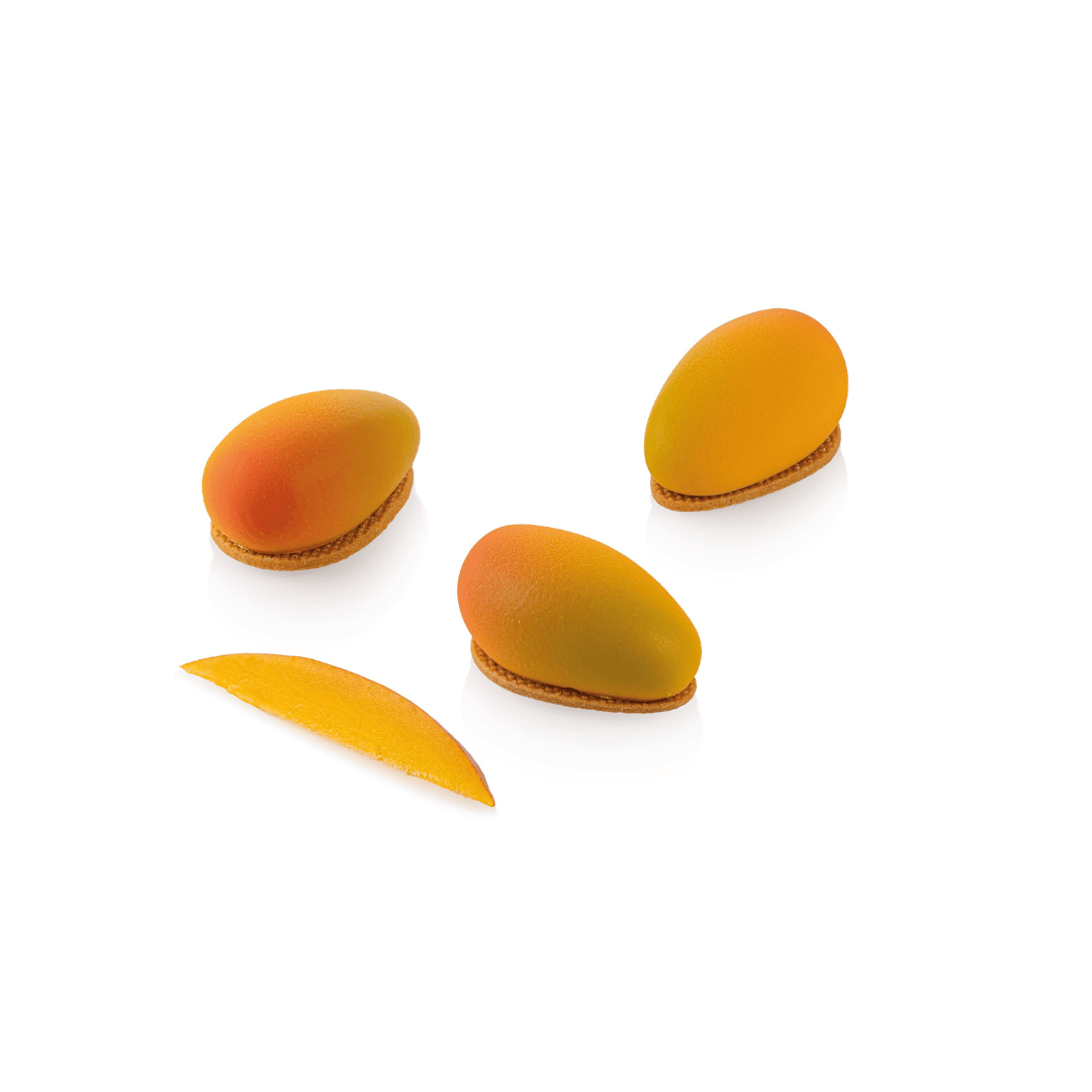 mini mango trompe l'oeil cakes silikomart